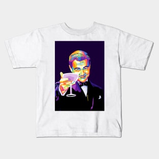 Leonardo Dicaprio Drinking Meme Wpap Pop Art Kids T-Shirt